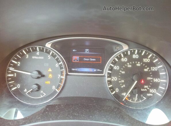 1N4AL3AP6GC152646 2016 NISSAN ALTIMA Red Սարքավորումների վահանակի տեսք
