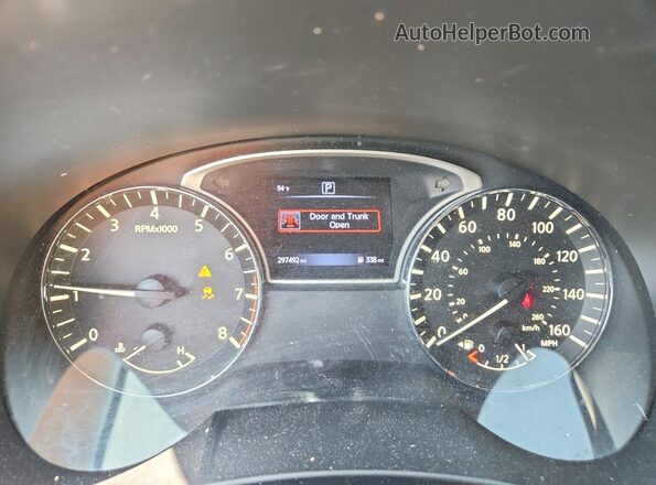 1N4AL3AP6GC166613 2016 NISSAN ALTIMA Black ხელსაწყოთა პანელის ხედი