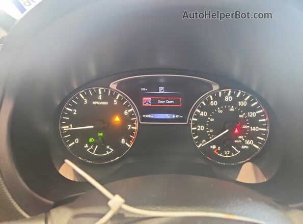 1N4AL3AP6GC262001 2016 NISSAN ALTIMA White Widok zestawu wskaźników