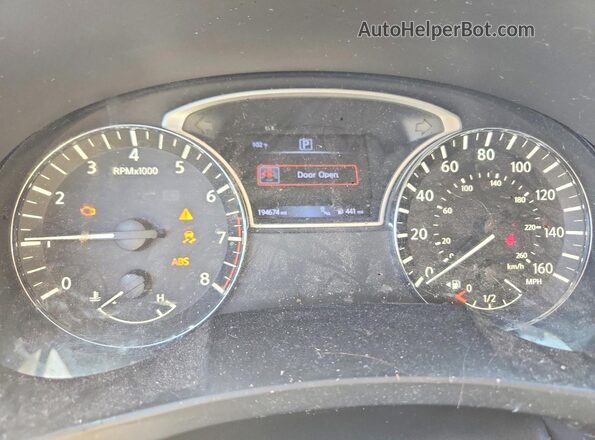1N4AL3AP6HC129840 2017 NISSAN ALTIMA Черный Вид щитка приборов