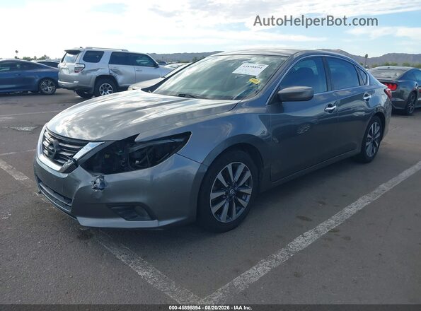 1N4AL3AP6HC260847 2017 NISSAN ALTIMA Серый Передняя левая четверть