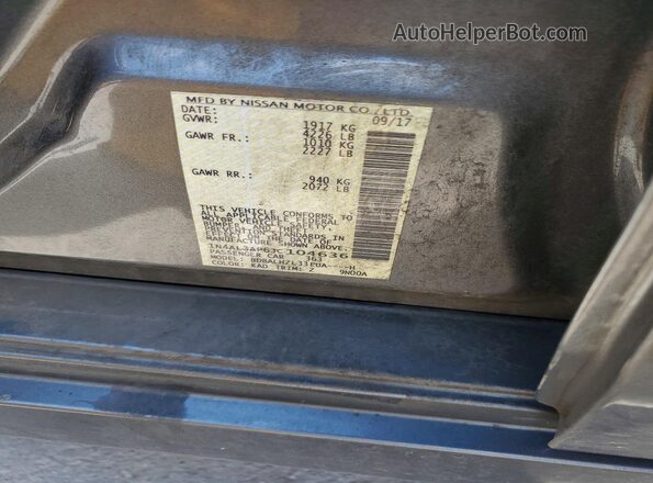 1N4AL3AP6JC104636 2018 NISSAN ALTIMA Gray Вид підкапотного простору