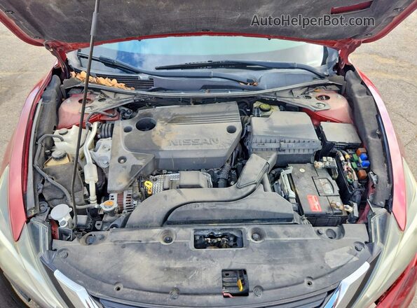 1N4AL3AP7GC165664 2016 NISSAN ALTIMA Maroon Вид задньої частини салону