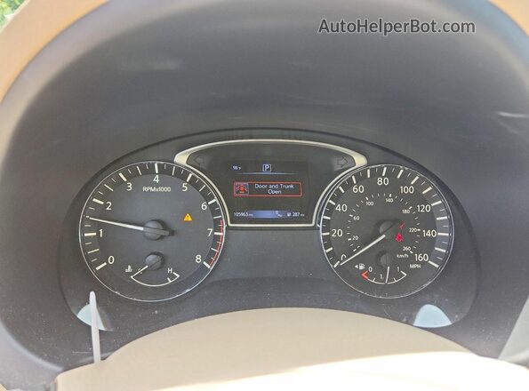 1N4AL3AP7GC185400 2016 NISSAN ALTIMA White Vista del cuadro de instrumentos