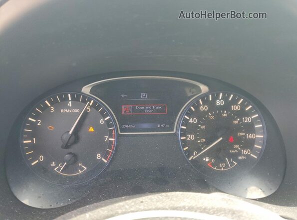 1N4AL3AP7GC274268 2016 NISSAN ALTIMA Black Widok zestawu wskaźników