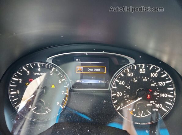 1N4AL3AP7HC234628 2017 NISSAN ALTIMA Red ხელსაწყოთა პანელის ხედი