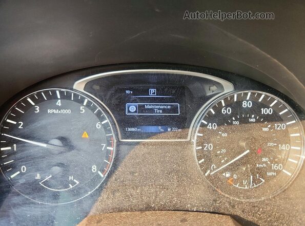 1N4AL3AP7HC271159 2017 NISSAN ALTIMA Серебряный Вид щитка приборов