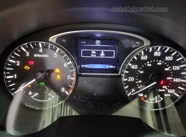 1N4AL3AP7HC491501 2017 NISSAN ALTIMA Gray Vista del cuadro de instrumentos
