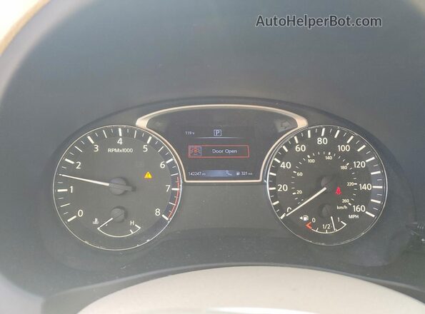 1N4AL3AP8GC291936 2016 NISSAN ALTIMA Коричневый Вид щитка приборов
