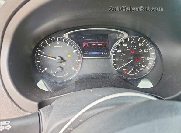 1N4AL3AP8HN345452 2017 NISSAN ALTIMA Black Widok zestawu wskaźników