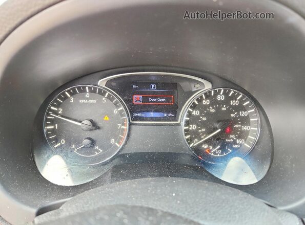 1N4AL3AP8JC163574 2018 NISSAN ALTIMA White Widok zestawu wskaźników