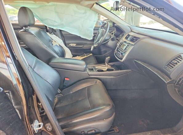 1N4AL3AP8JC244039 2018 NISSAN ALTIMA Black წინა სალონის ხედი