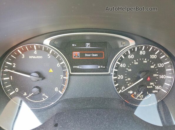 1N4AL3AP9GC158456 2016 NISSAN ALTIMA White ხელსაწყოთა პანელის ხედი