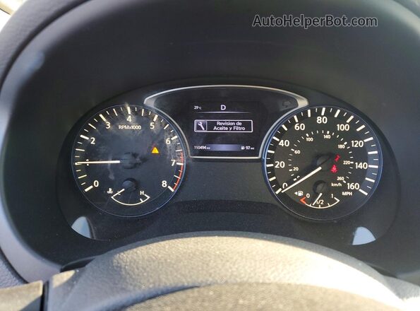 1N4AL3AP9GC175502 2016 NISSAN ALTIMA Синий Вид щитка приборов
