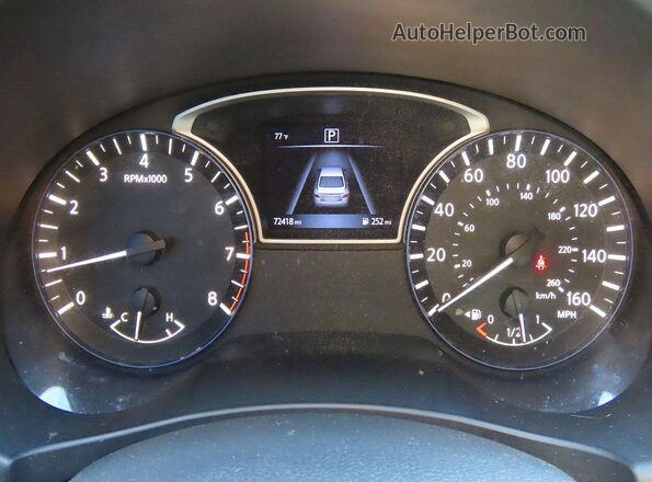 1N4AL3AP9HC148138 2017 NISSAN ALTIMA Gray Vista del cuadro de instrumentos