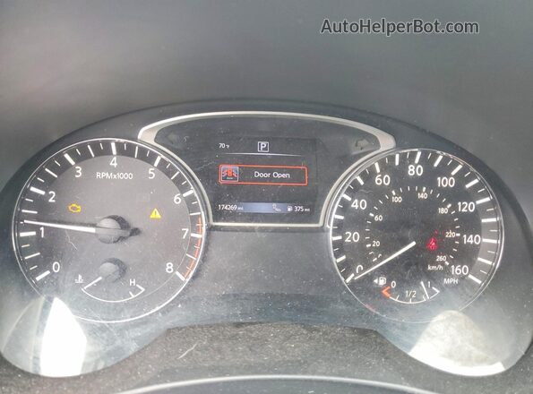 1N4AL3AP9HC243217 2017 NISSAN ALTIMA Silver Widok zestawu wskaźników