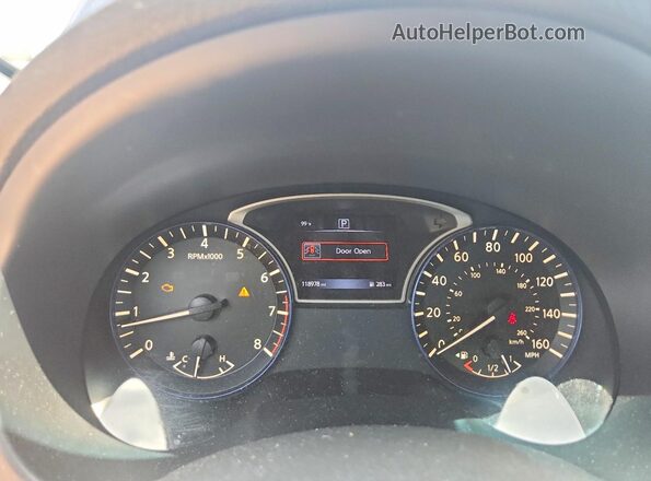 1N4AL3APXGC109959 2016 NISSAN ALTIMA Blue Вид щитка приладів