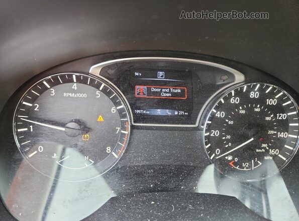 1N4AL3APXGC171300 2016 NISSAN ALTIMA White Vista del cuadro de instrumentos