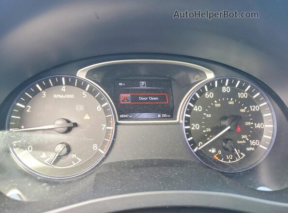 1N4AL3APXGC193345 2016 NISSAN ALTIMA Blue Widok zestawu wskaźników