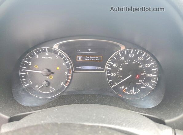 1N4AL3APXGC234783 2016 NISSAN ALTIMA Gray ხელსაწყოთა პანელის ხედი