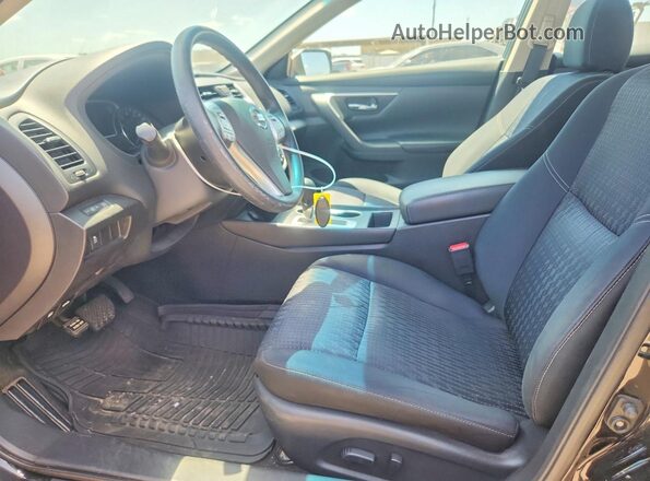 1N4AL3APXGC274121 2016 NISSAN ALTIMA Черный Вид салона спереди