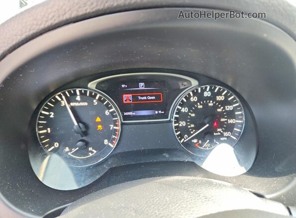 1N4AL3APXGN316050 2016 NISSAN ALTIMA Black Widok zestawu wskaźników