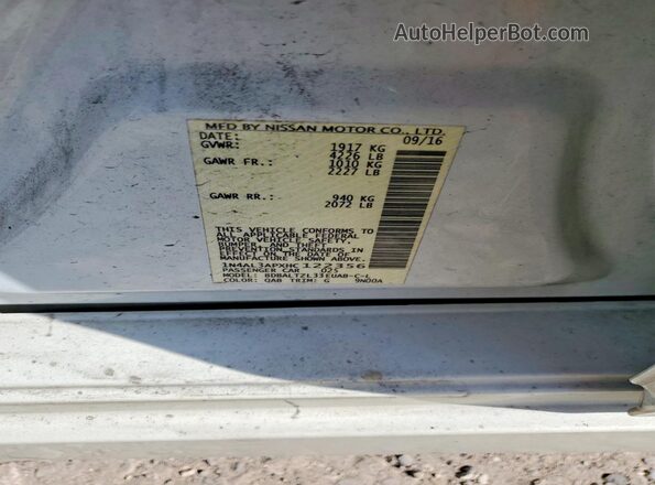 1N4AL3APXHC122356 2017 NISSAN ALTIMA White ძრავის განყოფილების ხედი