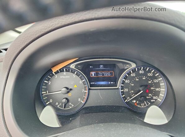 1N4AL3APXHC158497 2017 NISSAN ALTIMA Charcoal Instrument cluster view