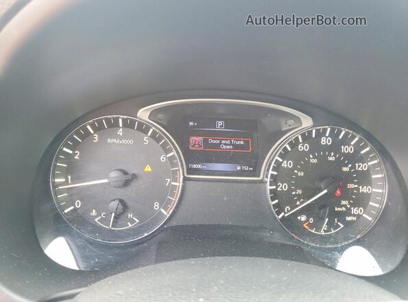 1N4AL3APXHC175333 2017 NISSAN ALTIMA Black Instrument cluster view