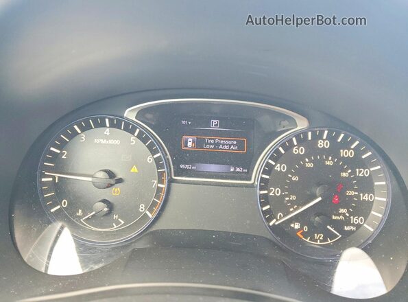 1N4AL3APXHC197784 2017 NISSAN ALTIMA Blue Instrument cluster view