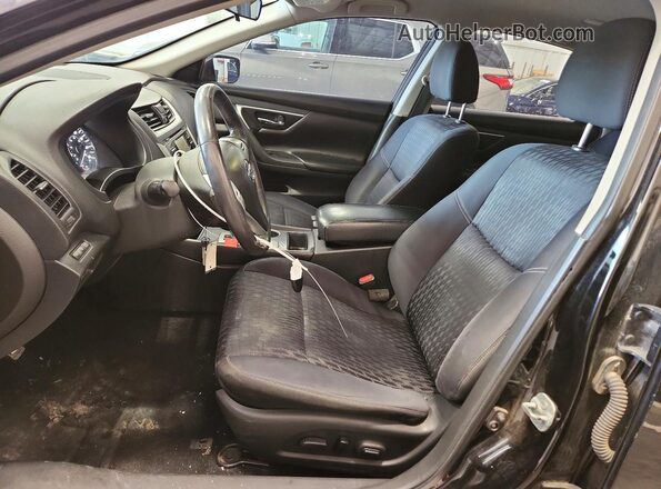 1N4AL3APXHC207620 2017 NISSAN ALTIMA Black წინა სალონის ხედი