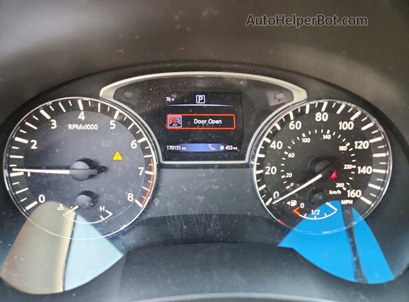 1N4AL3APXHC262732 2017 NISSAN ALTIMA Gray ხელსაწყოთა პანელის ხედი