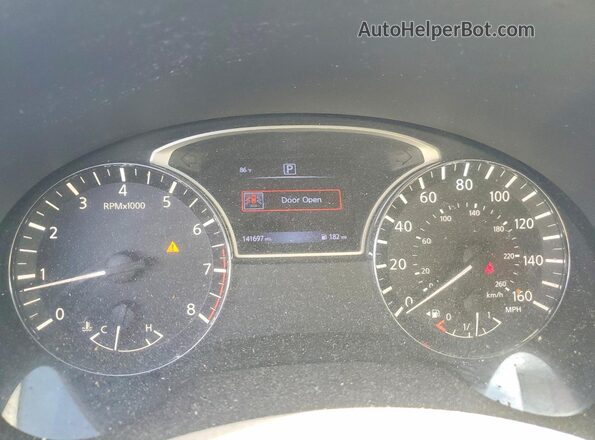 1N4AL3APXHN308919 2017 NISSAN ALTIMA Burgundy Widok zestawu wskaźników