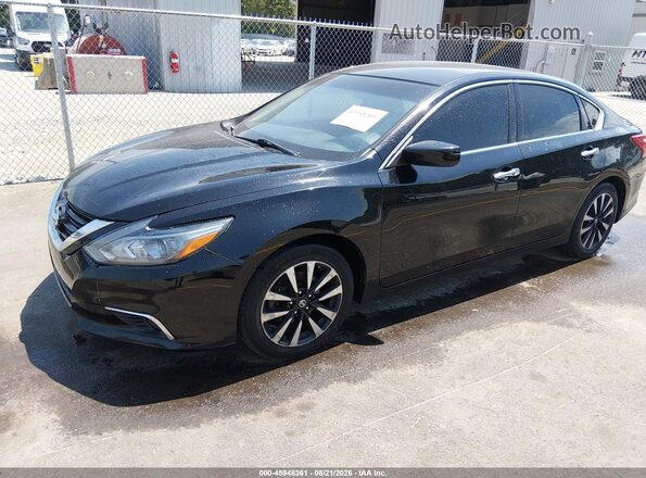 1N4AL3APXJC175645 2018 NISSAN ALTIMA Черный Передняя левая четверть