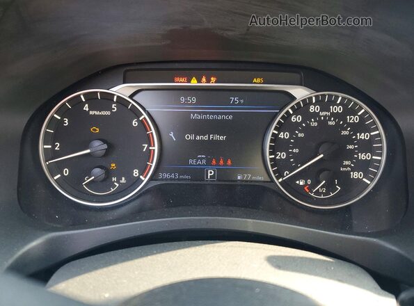 1N4AL4CV7RN339273 2024 NISSAN ALTIMA White Սարքավորումների վահանակի տեսք