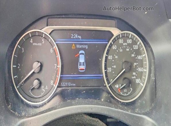 1N4AL4CVXMN308575 2021 NISSAN ALTIMA White Widok zestawu wskaźników