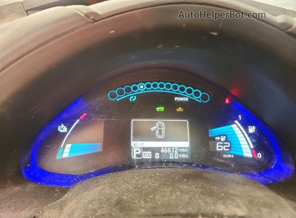 1N4AZ0CP0GC303751 2016 NISSAN LEAF Серый Вид щитка приборов