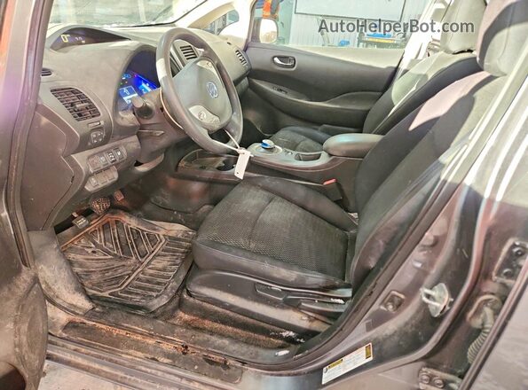 1N4AZ0CP0GC303751 2016 NISSAN LEAF Серый Вид салона спереди