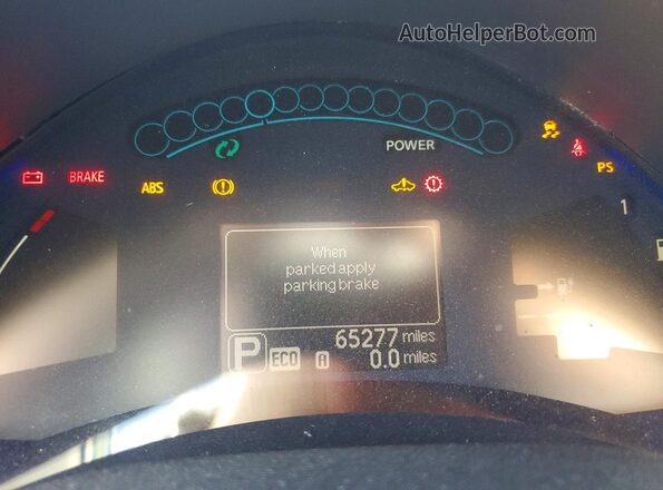 1N4AZ0CP5GC303082 2016 NISSAN LEAF White Вид щитка приладів