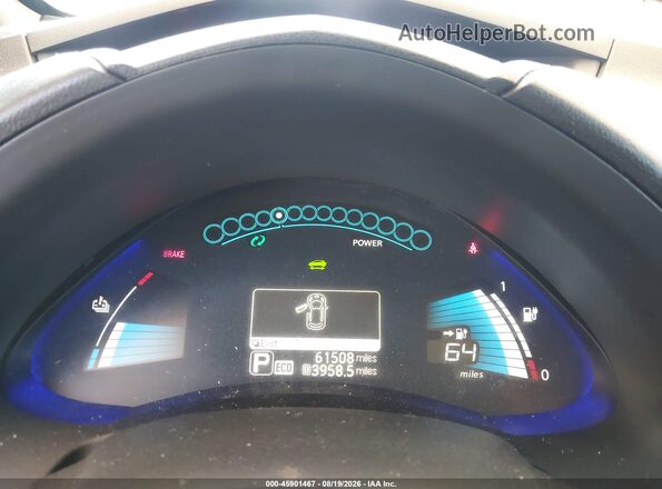 1N4AZ0CP6GC300112 2016 NISSAN LEAF Blue Rear seats view