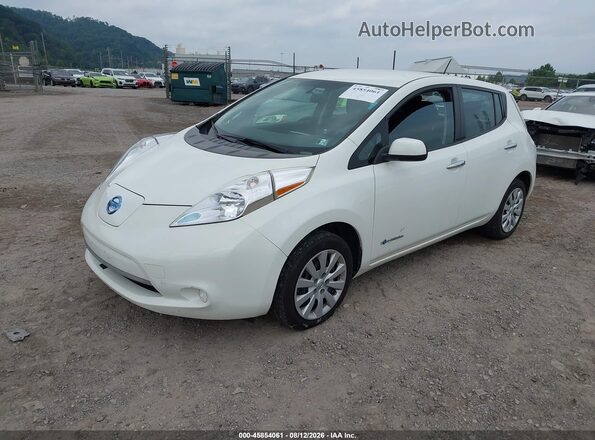 1N4AZ0CP7GC308798 2016 NISSAN LEAF Белый Передняя левая четверть