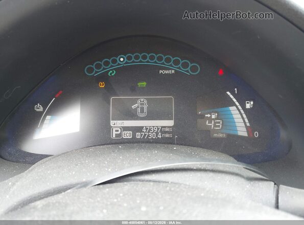 1N4AZ0CP7GC308798 2016 NISSAN LEAF Белый Вид задних сидений