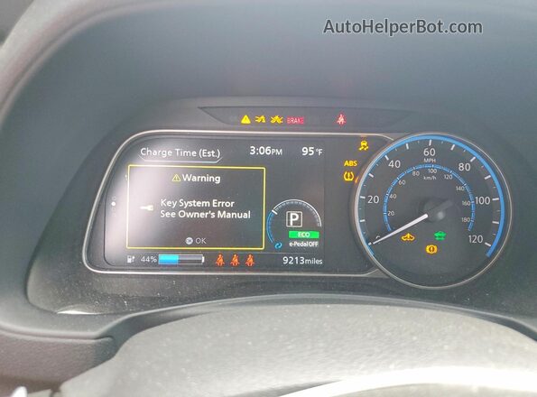 1N4AZ1BV1SC563669 2025 NISSAN LEAF Blue Instrument cluster view