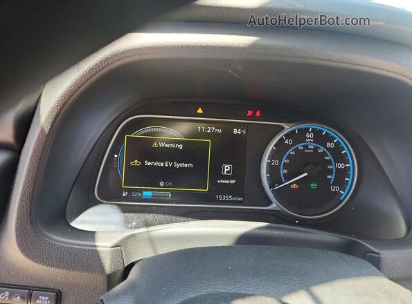 1N4AZ1BV2SC561137 2025 NISSAN LEAF Black Вид щитка приладів