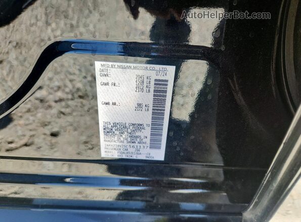 1N4AZ1BV2SC561137 2025 NISSAN LEAF Black Вид підкапотного простору