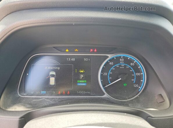 1N4AZ1BV8SC563510 2025 NISSAN LEAF Серебряный Вид щитка приборов