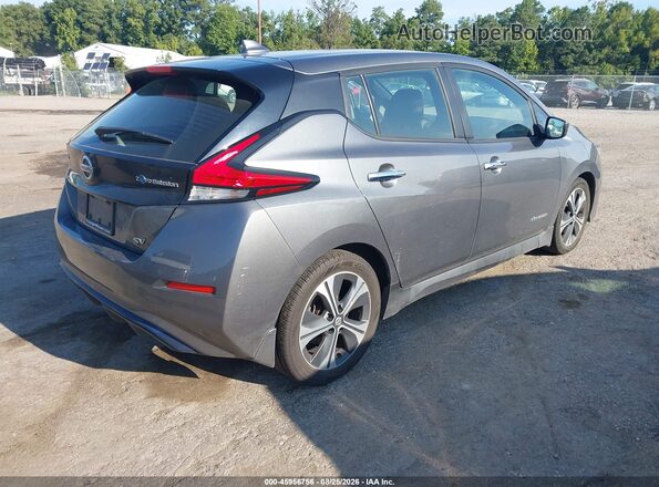 1N4AZ1CP0JC306565 2018 NISSAN LEAF Gray Trasero derecho