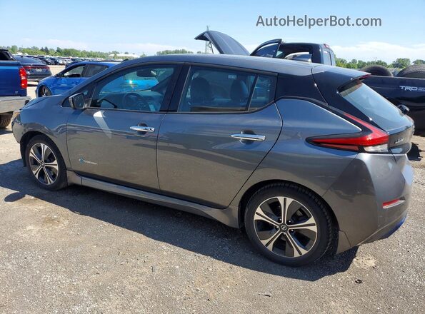 1N4AZ1CP0KC304123 2019 NISSAN LEAF Серый Задняя левая четверть
