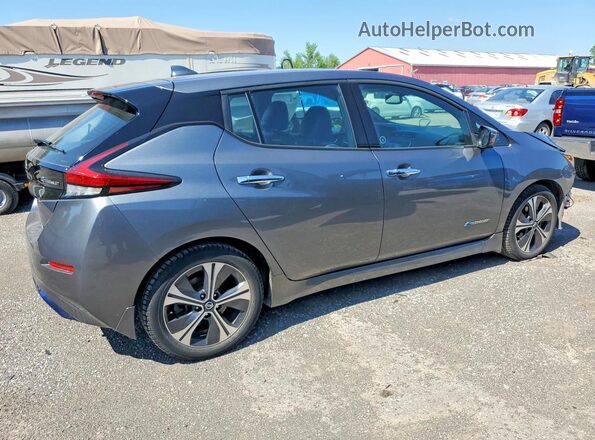 1N4AZ1CP0KC304123 2019 NISSAN LEAF Серый Задняя правая четверть