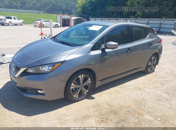 1N4AZ1CP1JC307790 2018 NISSAN LEAF Gray Front left